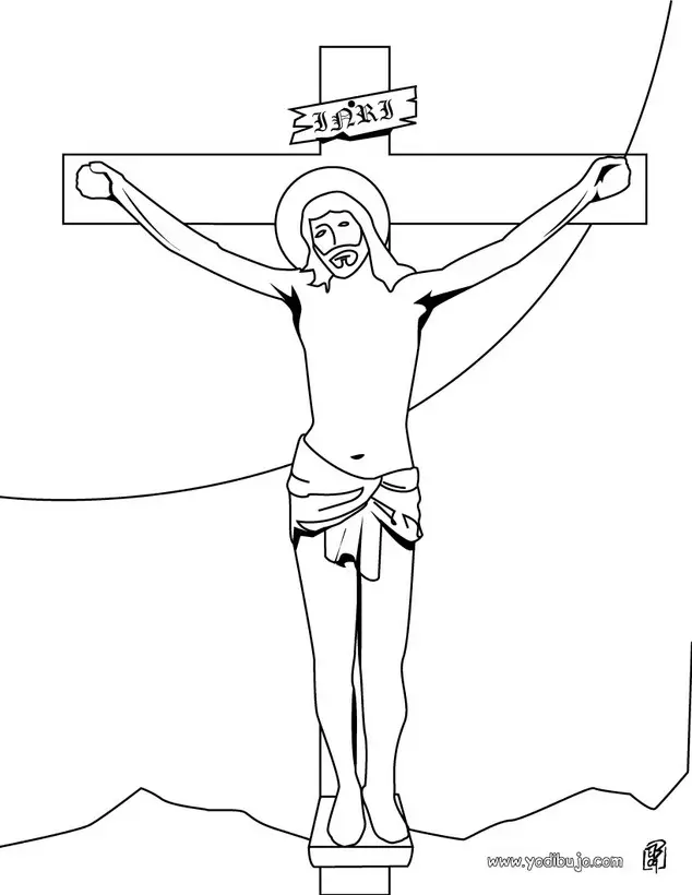desenho de jesus para colorir