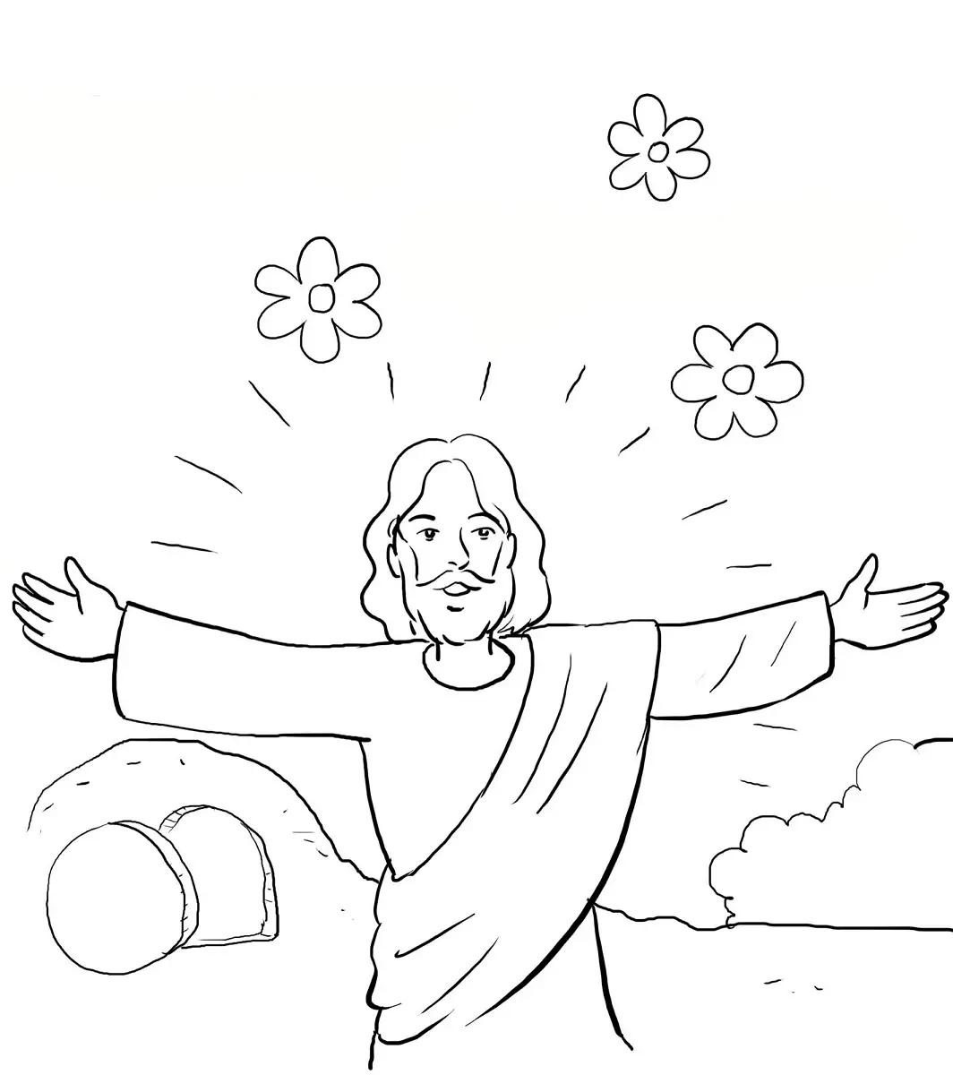 desenho de jesus para imprimir