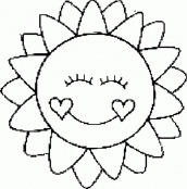 desenho de sol para colorir