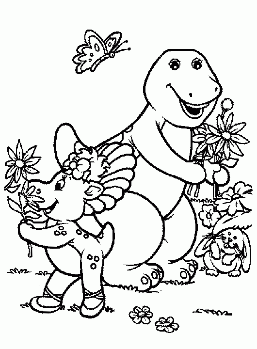 desenho do barney para colorir