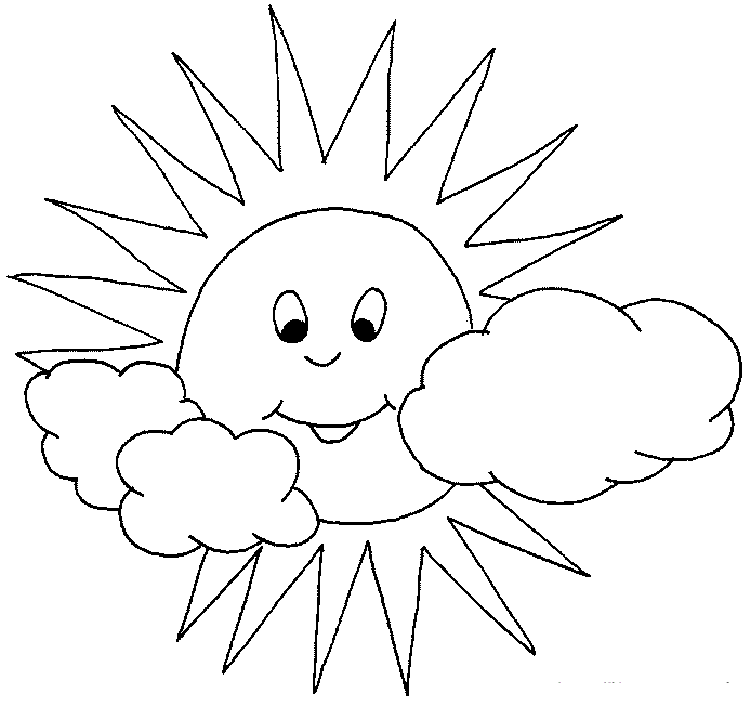 desenho do sol para colorir