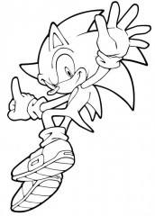 desenho do sonic para colorir