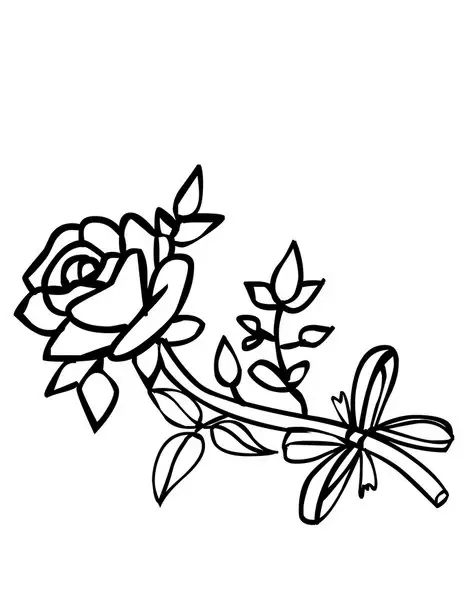 desenho flor para pintar