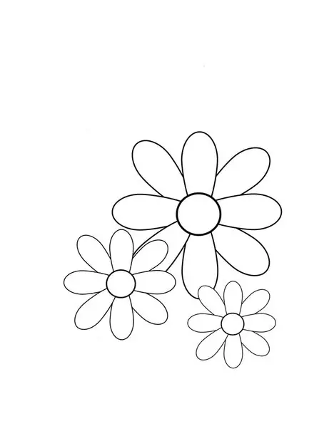 desenho flores para pintar