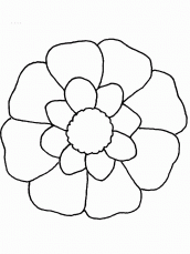 desenho para colorir de flor