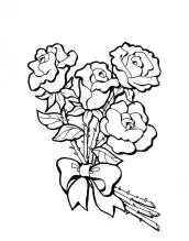 desenho para pintar de flores