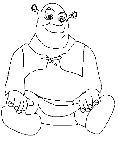 desenho shrek para colorir