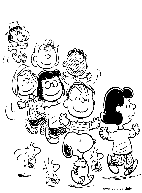 desenho snoopy para colorir