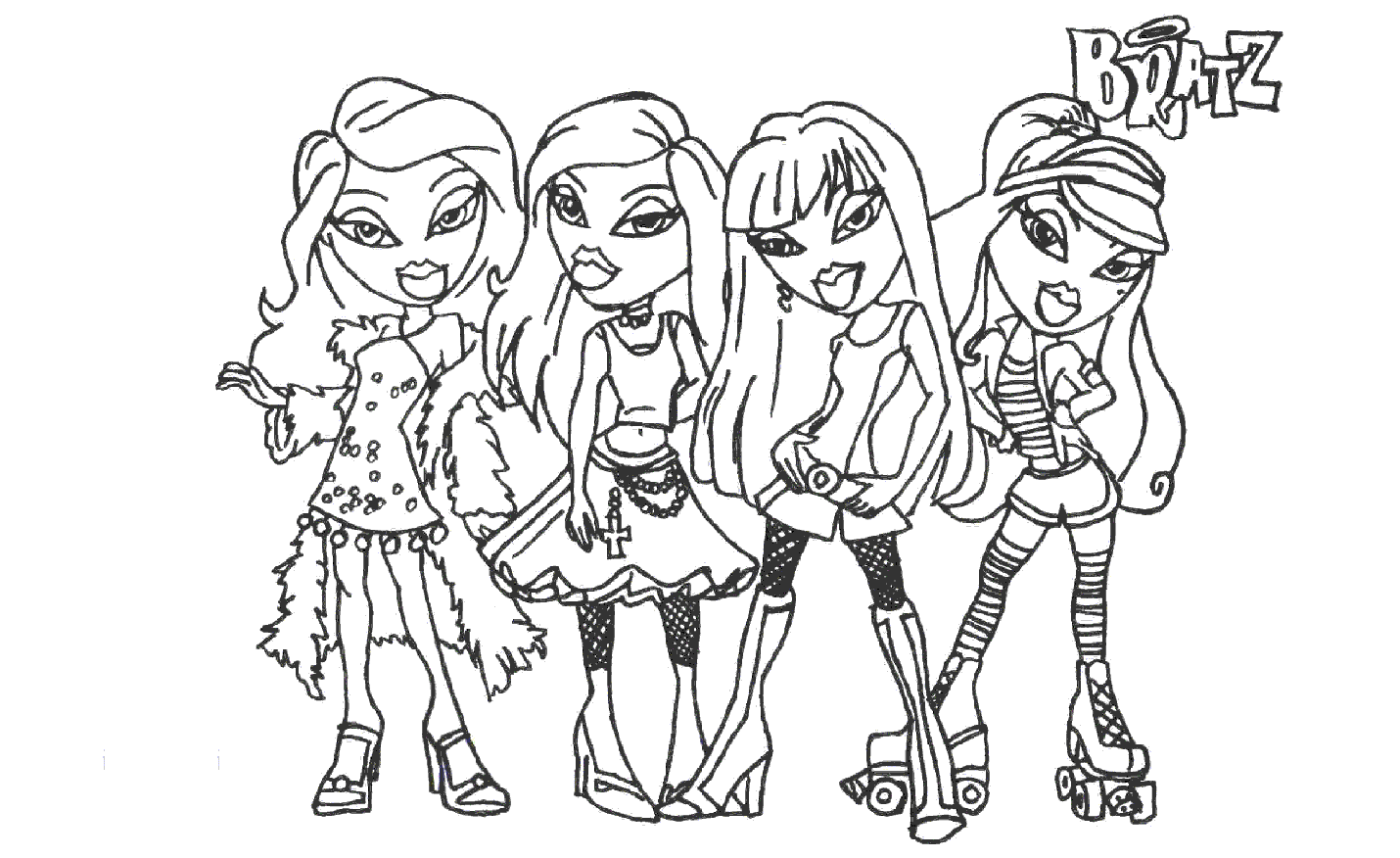 desenhos das bratz para colorir