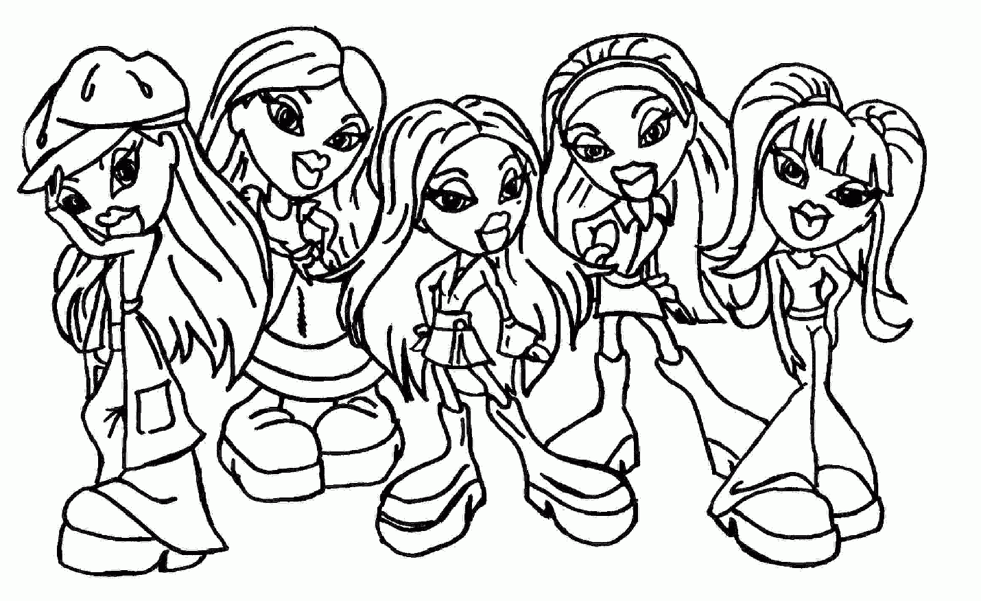 desenhos das bratz para imprimir