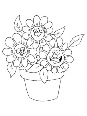 desenhos de flores para colorir