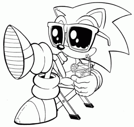 desenhos do sonic para imprimir