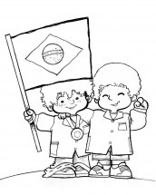 desenhos para colorir da bandeira do brasil