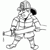 desenhos para colorir de bombeiros