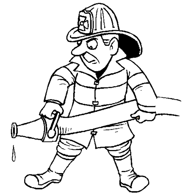 desenhos para colorir de bombeiros