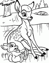 desenhos para colorir do bambi