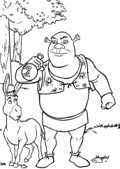 desenhos para colorir do shrek