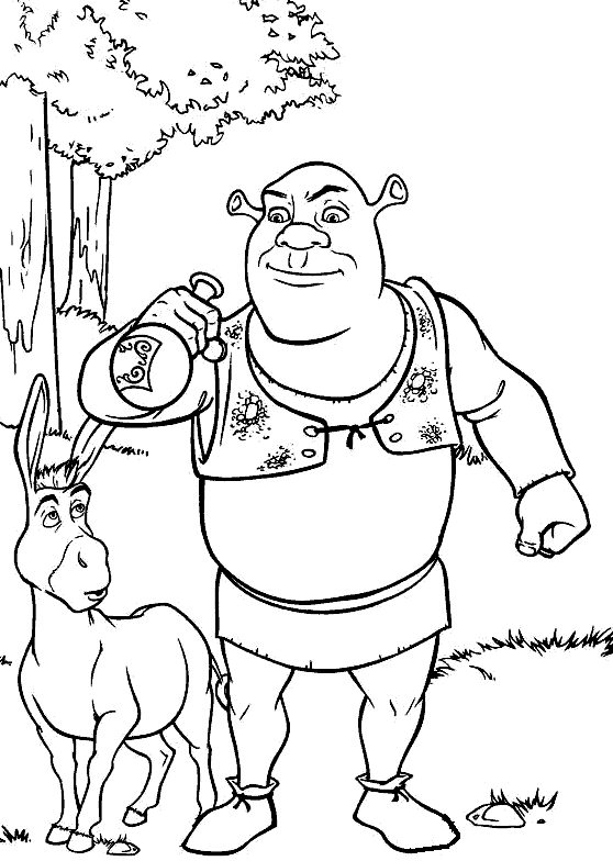 desenhos para colorir do shrek