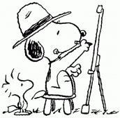 desenhos para colorir do snoopy