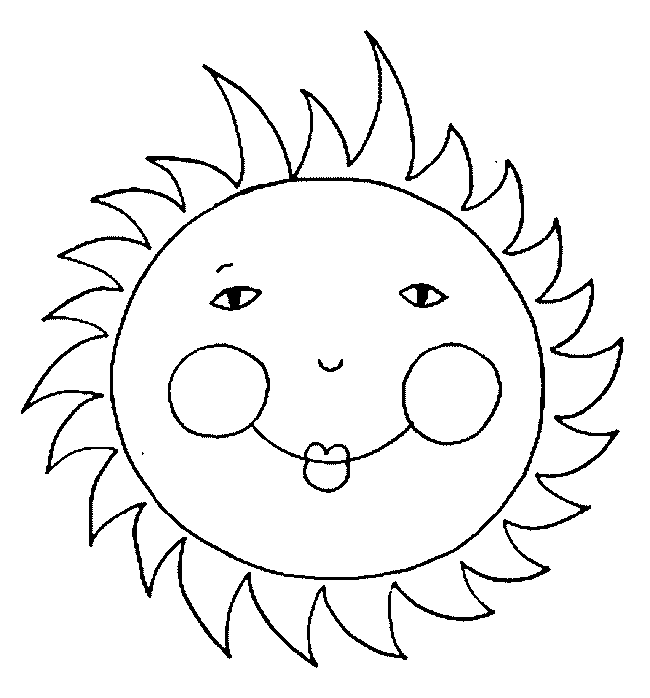 desenhos para colorir sol