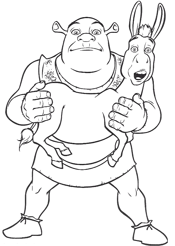 desenhos para pintar shrek