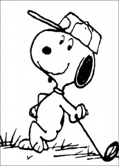 desenhos snoopy para colorir