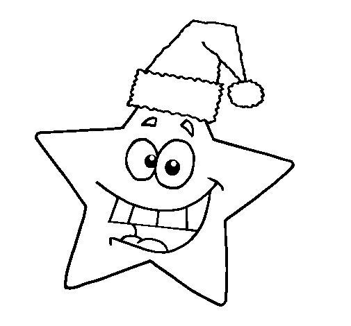 estrela de natal para colorir