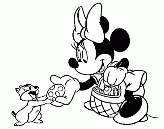 imagem da minnie para colorir