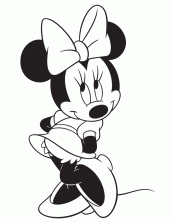 imagens de minnie para colorir