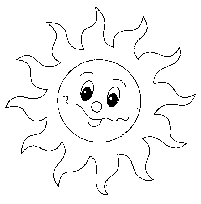 imagens de sol para colorir