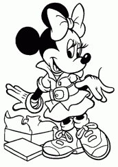 imagens minnie para colorir