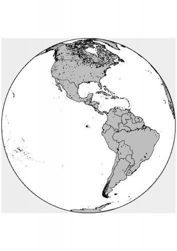 mapa das americas para colorir