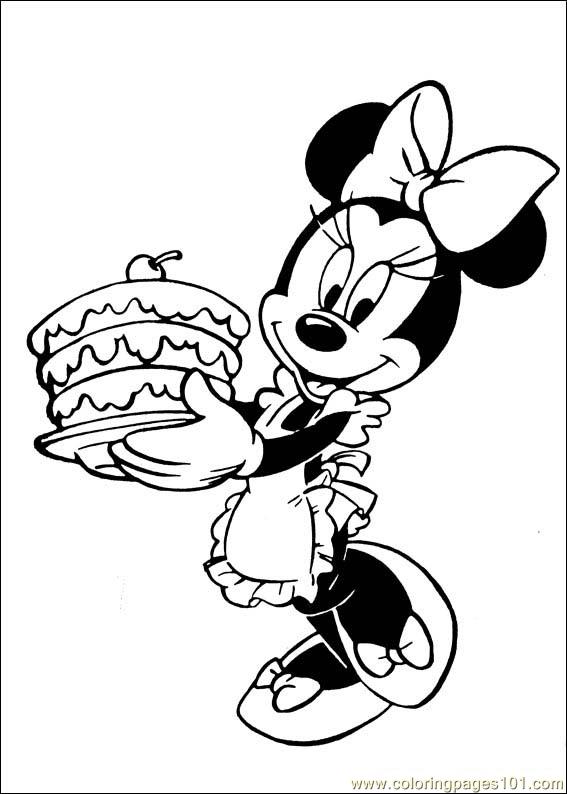 minnie mouse para colorir