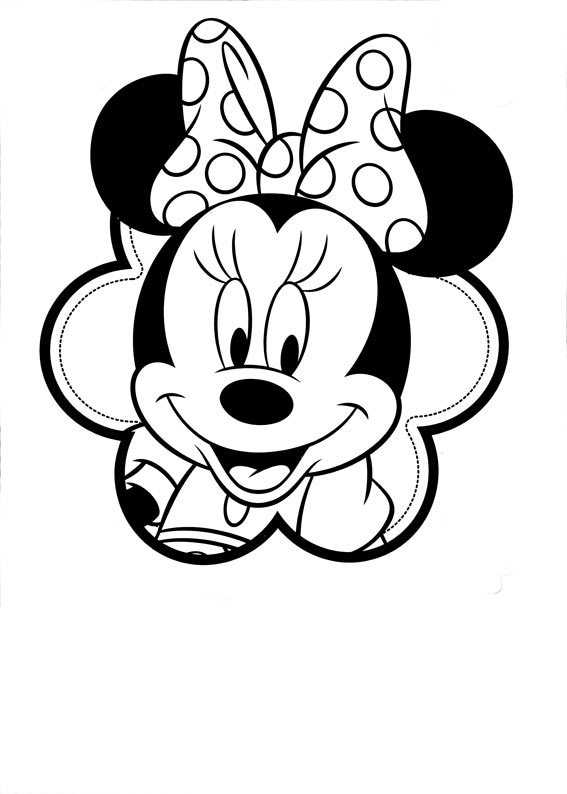 minnie para colorir online