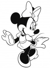 minnie para pintar imprimir