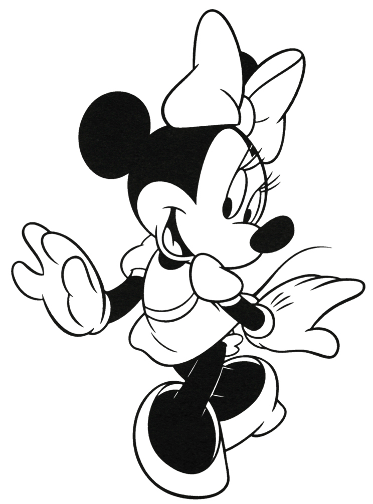 minnie para pintar imprimir