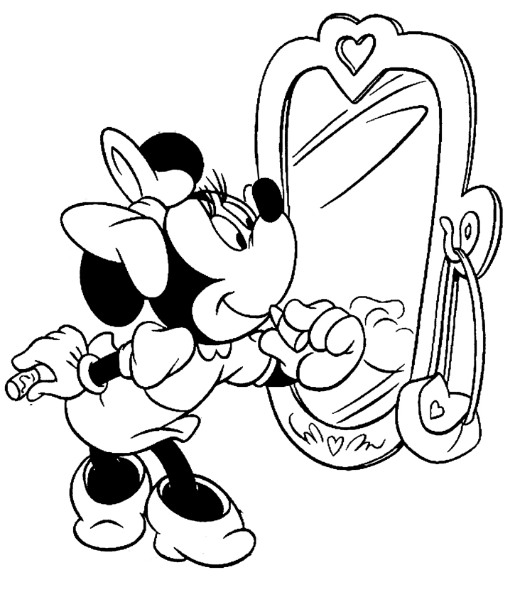 molde da minnie para colorir