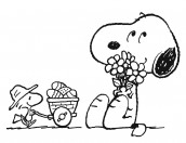 personagens de snoopy para colorir