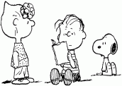 personagens do snoopy para colorir