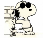 snoopy para colorir