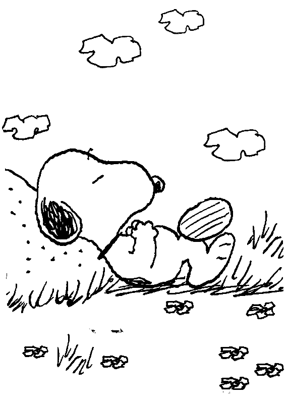 snoopy para colorir e imprimir