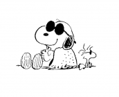 snoopy para pintar e colorir