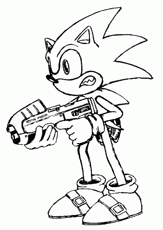 Sonic para colorir