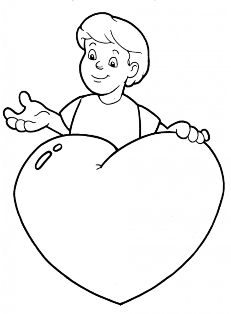 Desenhos de coração para colorir e imprimir