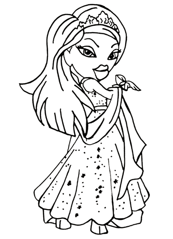 desenho para colorir princesas