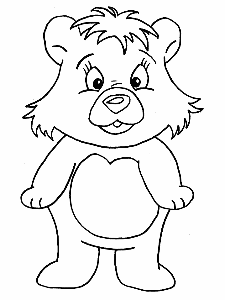 desenho de urso para colorir