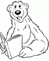 desenho de urso para pintar
