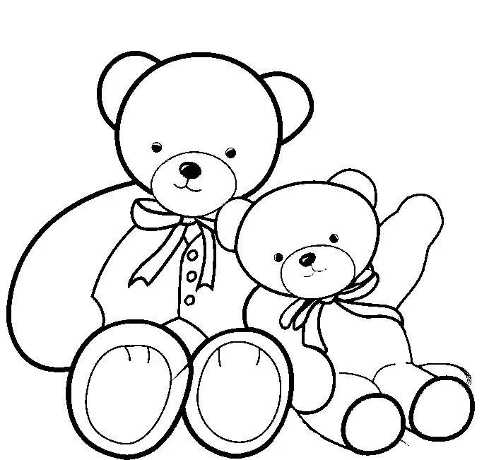 desenho de ursos para colorir