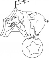 desenhos para colorir de elefante