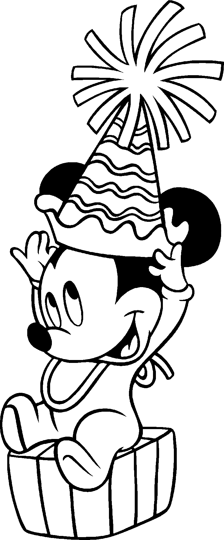 aniversario mickey para colorir